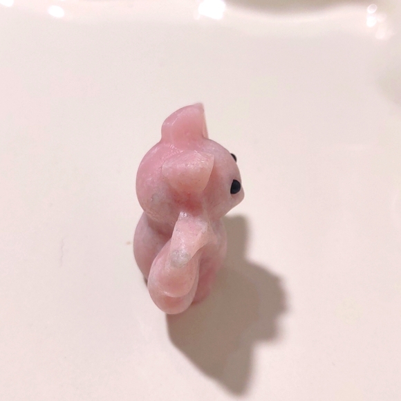 Bat Carving Pink Opal. 1x1.5 Perfect For A Pink Halloween - Picture 4 of 8